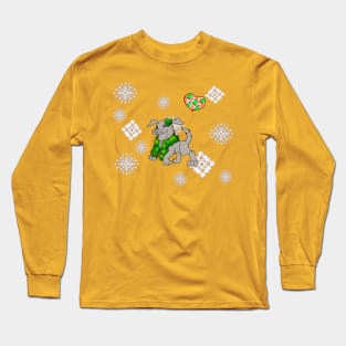 Marie the Labrador Christmas Theme Long Sleeve T-Shirt